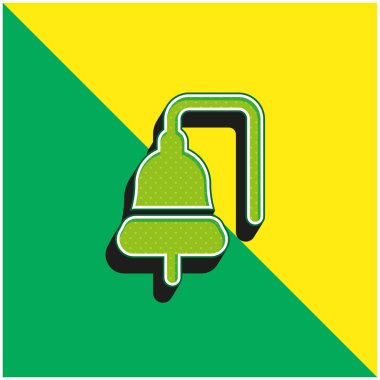 Tekne Zili Yeşil ve Sarı 3D vektör simgesi logosu