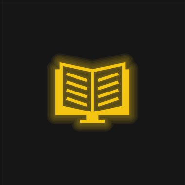 Kitap Sarı Parlayan Neon simgesinde Açıldı