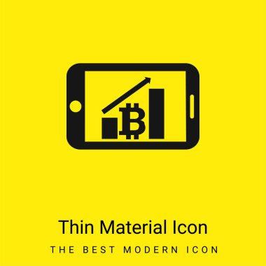 Bitcoin Cep Telefonu Grafiği En az sarı malzeme simgesi