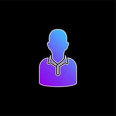 Atletin mavi gradyan vektör simgesi