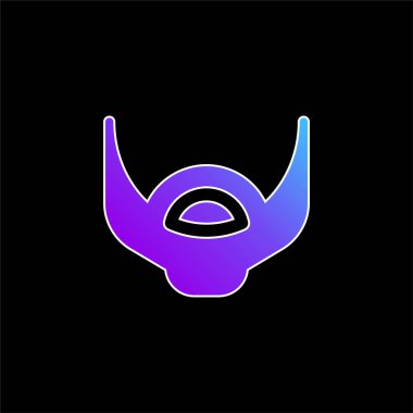 Sakal mavi gradyan vektör simgesi