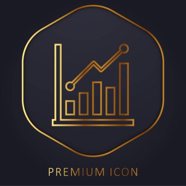 Çubuk Altın Çizgi prim logosu veya simgesi