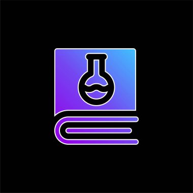 Kitap mavi gradyan vektör simgesi