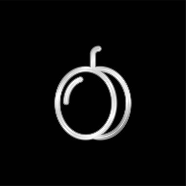 Kayısı gümüş kaplama metalik simge