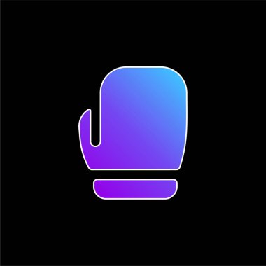 Boks Eldivenleri mavi eğimli vektör simgesi