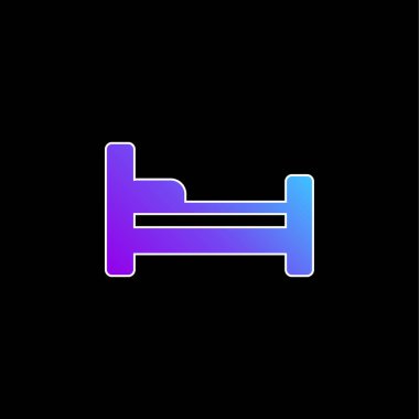 Yatak mavisi gradyan vektör simgesi