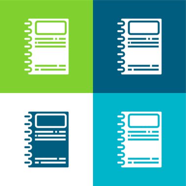 Gündem Düz 4 Renk en küçük simge kümesi