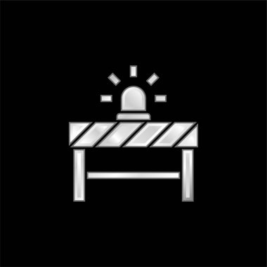 Bariyer gümüş kaplama metalik simge