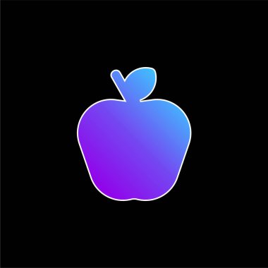 Elma mavisi gradyan vektör simgesi