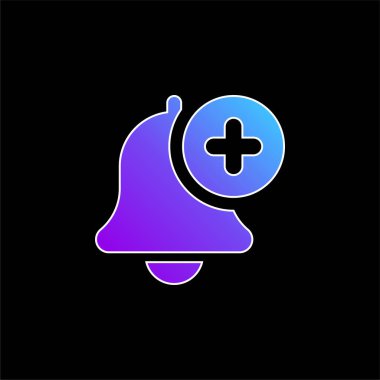 Mavi gradyan vektör simgesi ekle