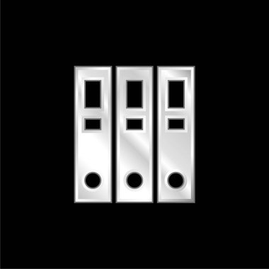 Gümüş kaplama metalik simgeyi arşivle