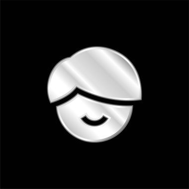 Gümüş kaplama metalik simge