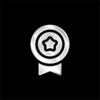 Rozet gümüş kaplama metalik simge