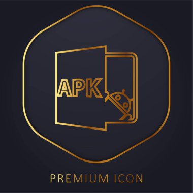 APK Açık Dosya Biçimi Altın Satır prim logosu veya simgesi