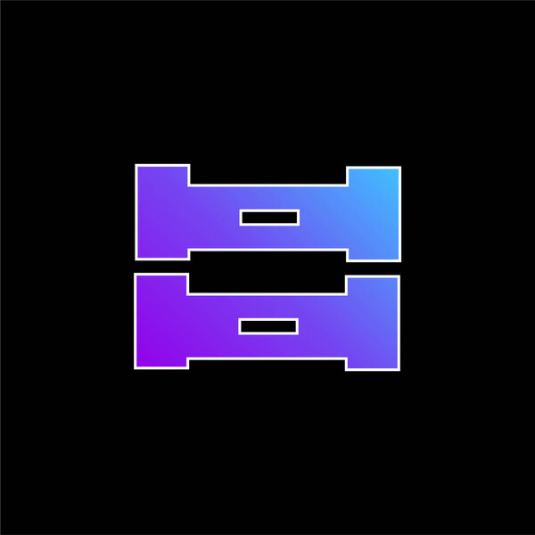 Boxes For Data blue gradient vector icon