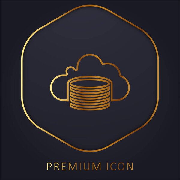 Резервное копирование логотипа или значка золотой линии