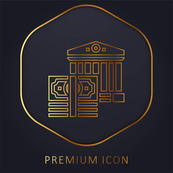 Логотип или иконка банка Золотая линия