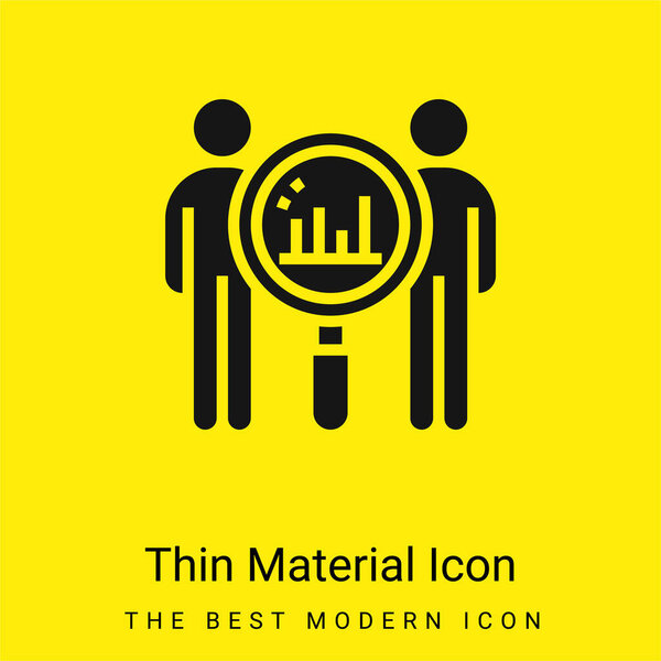 Минимальный ярко-желтый значок материала