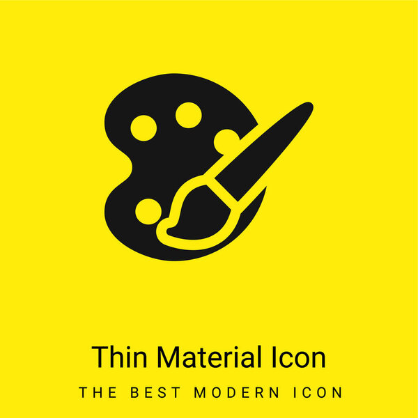 Art Palette minimal bright yellow material icon