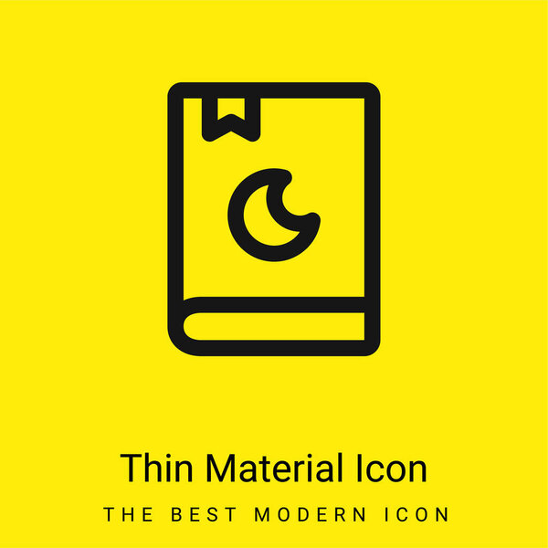 Baby Book minimal bright yellow material icon
