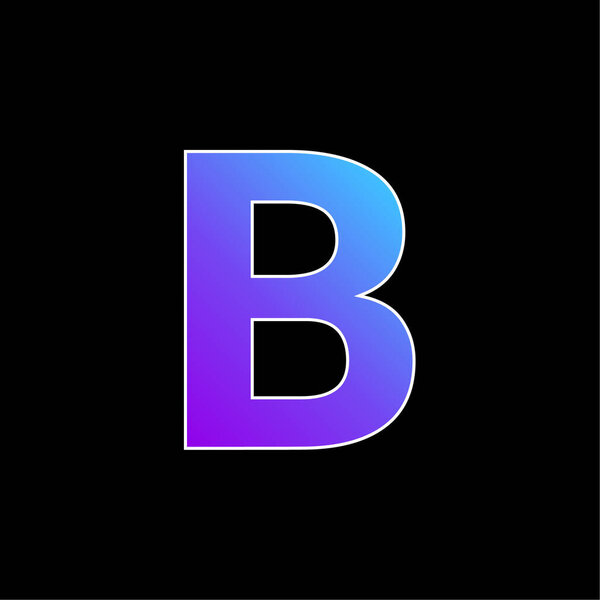 Жирный голубой вектор градиента