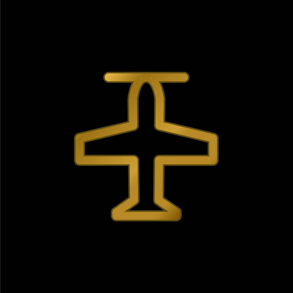 Позолоченная икона или вектор логотипа