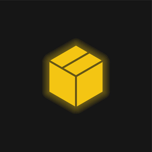 Желтый светящийся значок