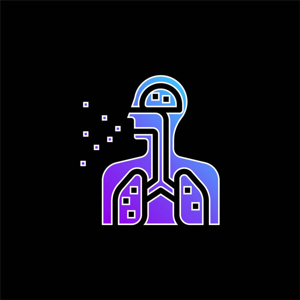 Значок синего градиента