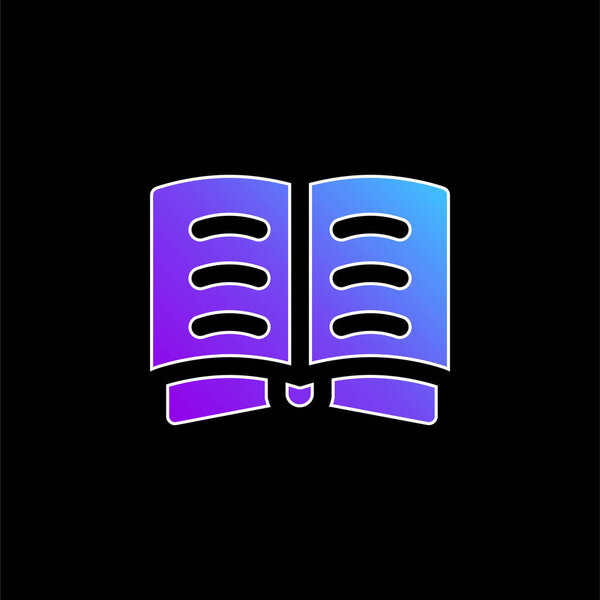 Book blue gradient vector icon