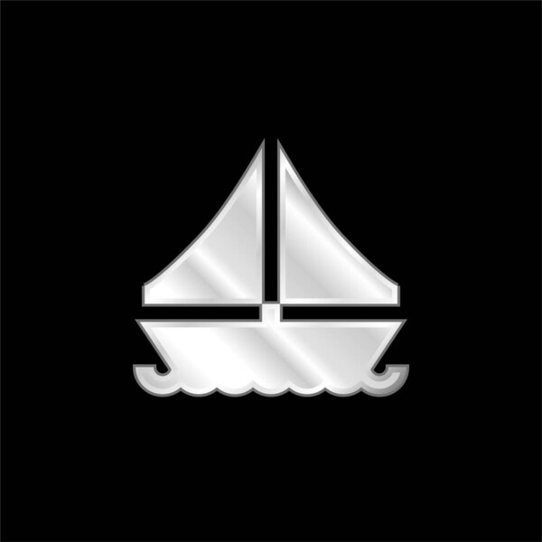 Серебристый металлический значок