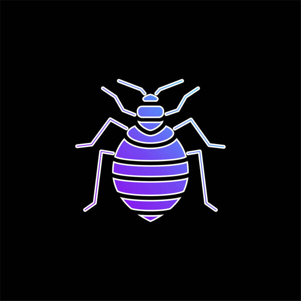 Bed Bug blue gradient vector icon