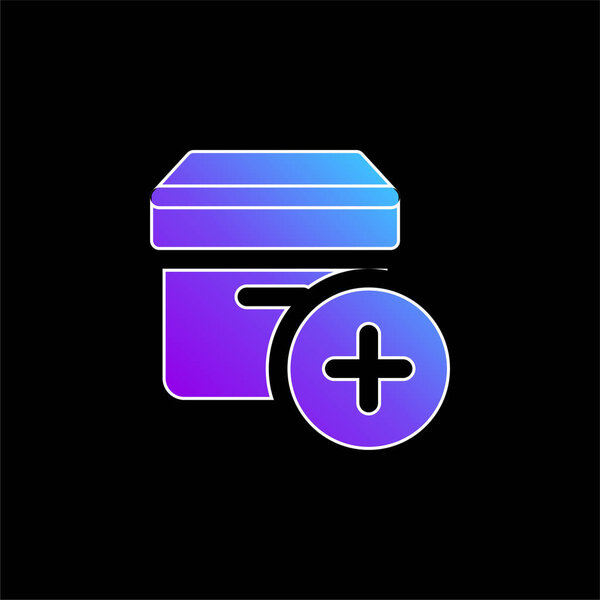 Добавить значок синего градиента