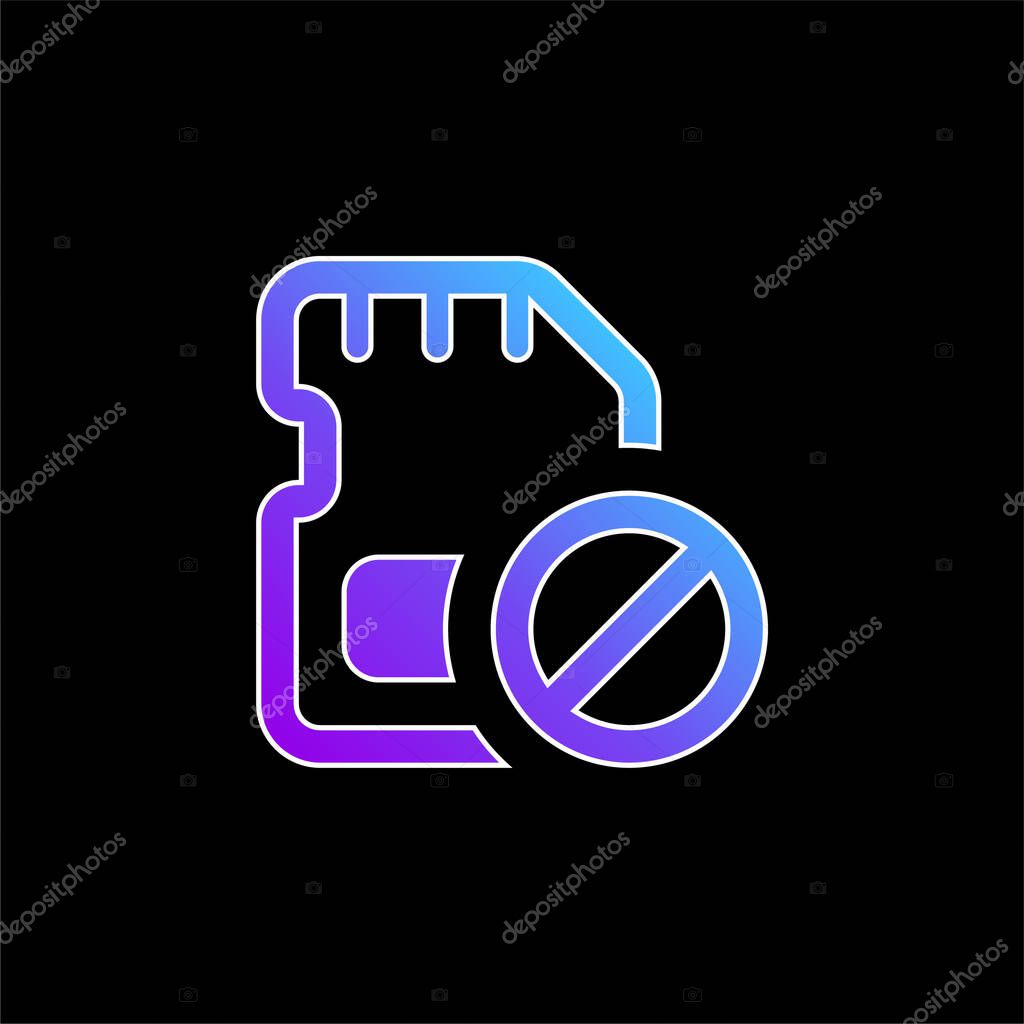 Block blue gradient vector icon