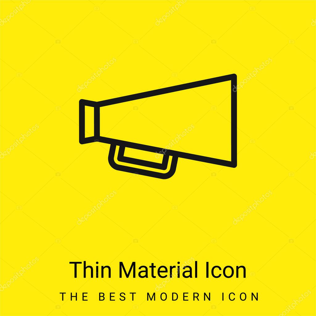 Big Megaphones minimal bright yellow material icon