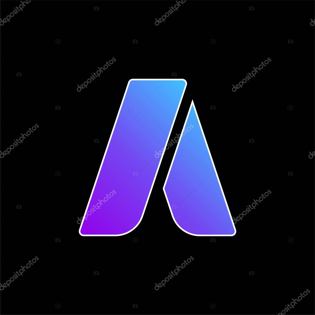 Adwords blue gradient vector icon