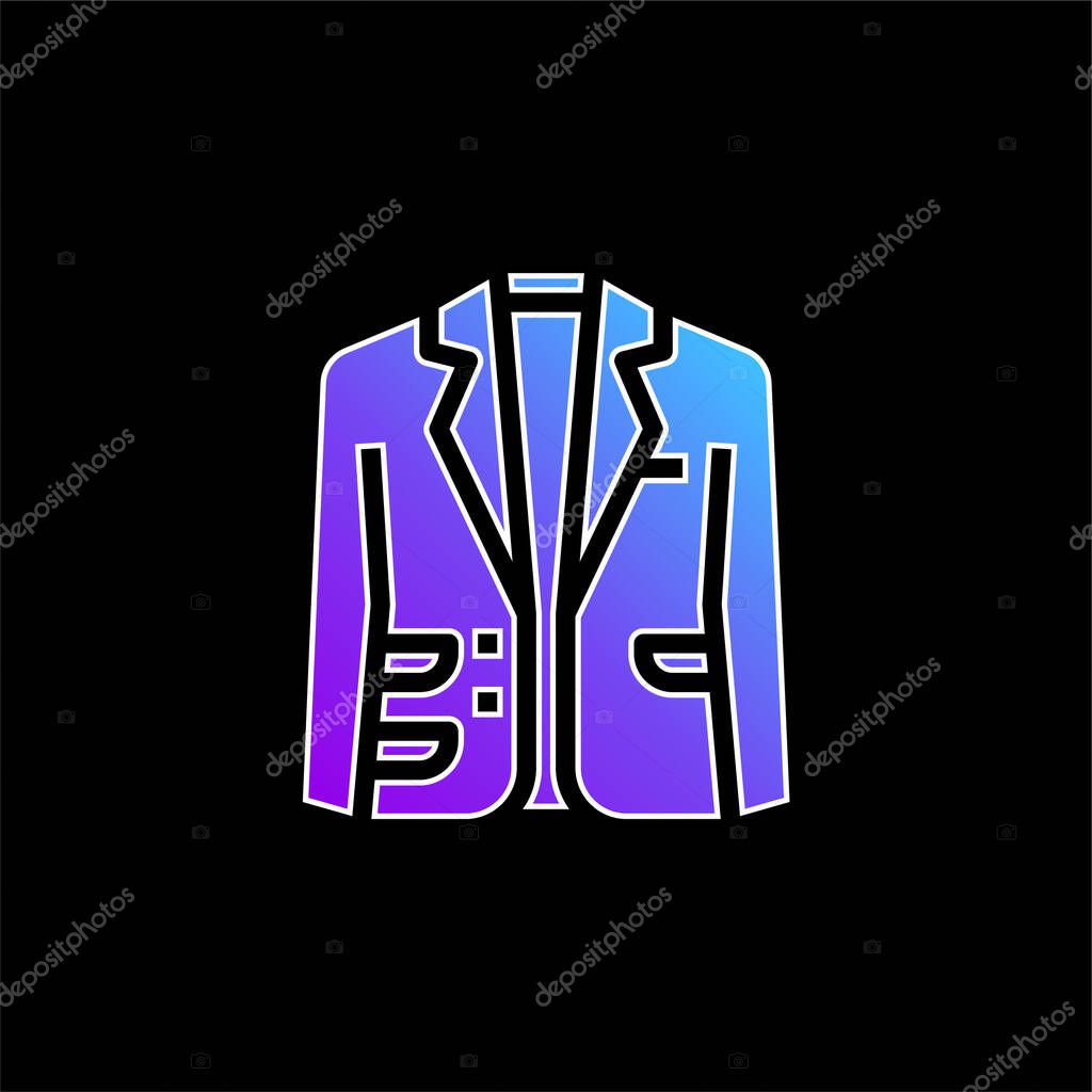 Blazer blue gradient vector icon
