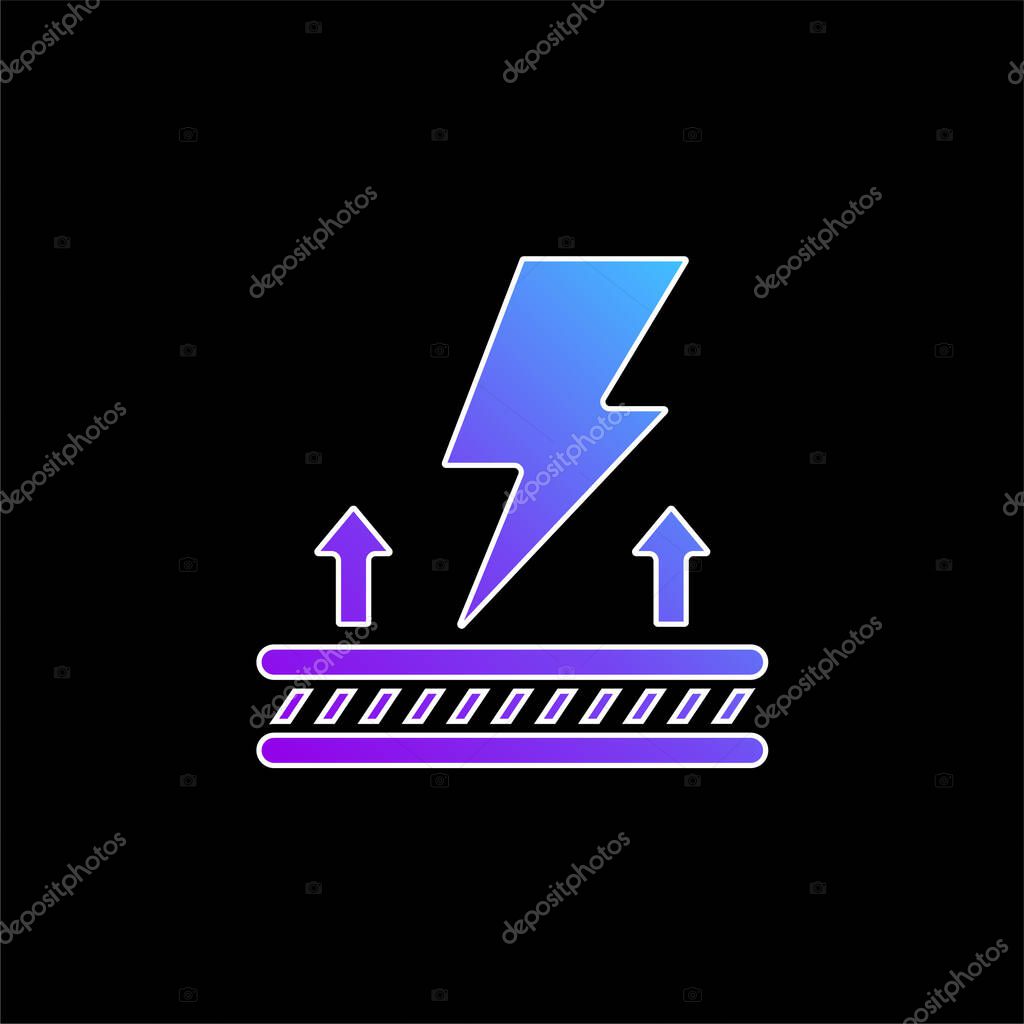 Antistatic Fabric blue gradient vector icon