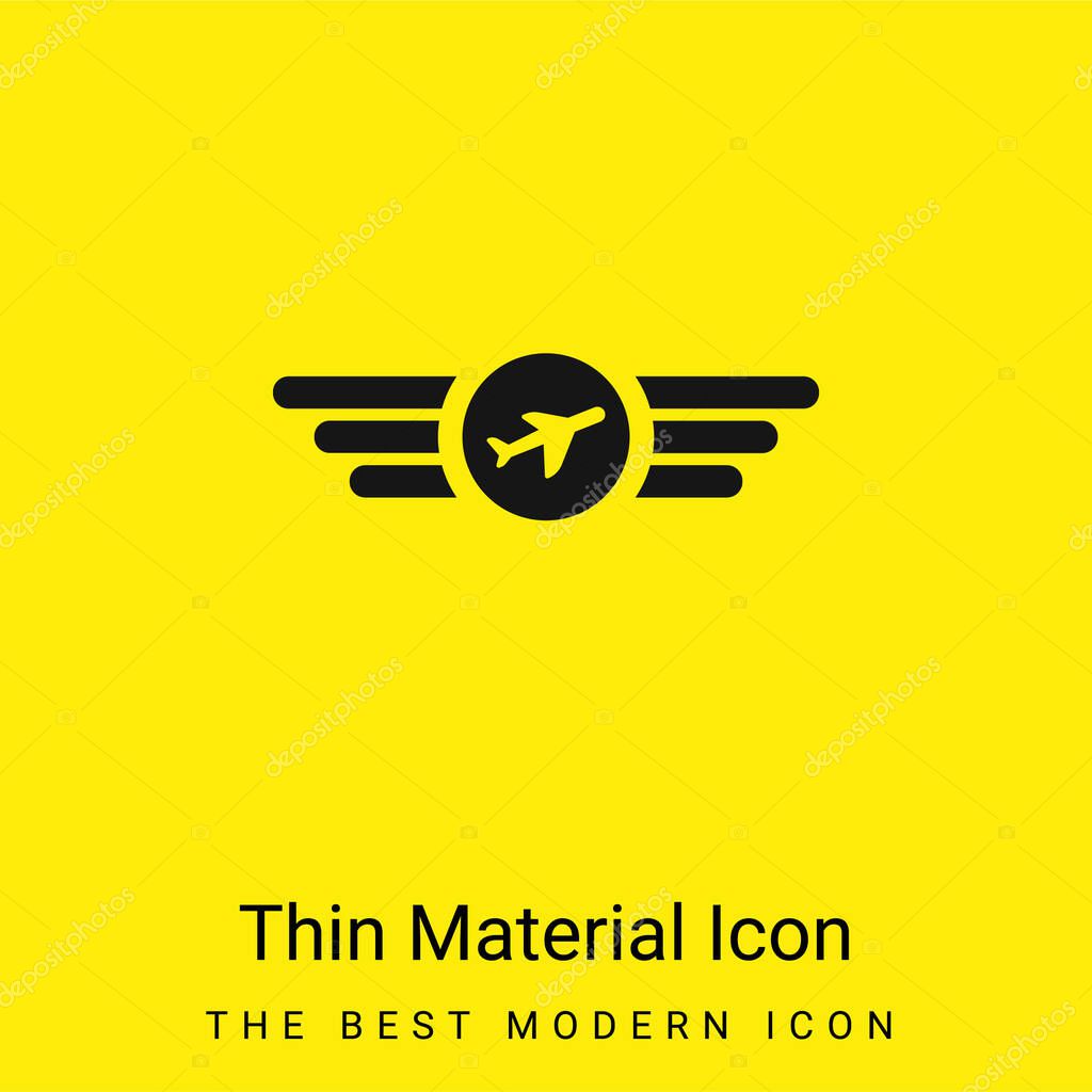 Air Company Logo minimal bright yellow material icon