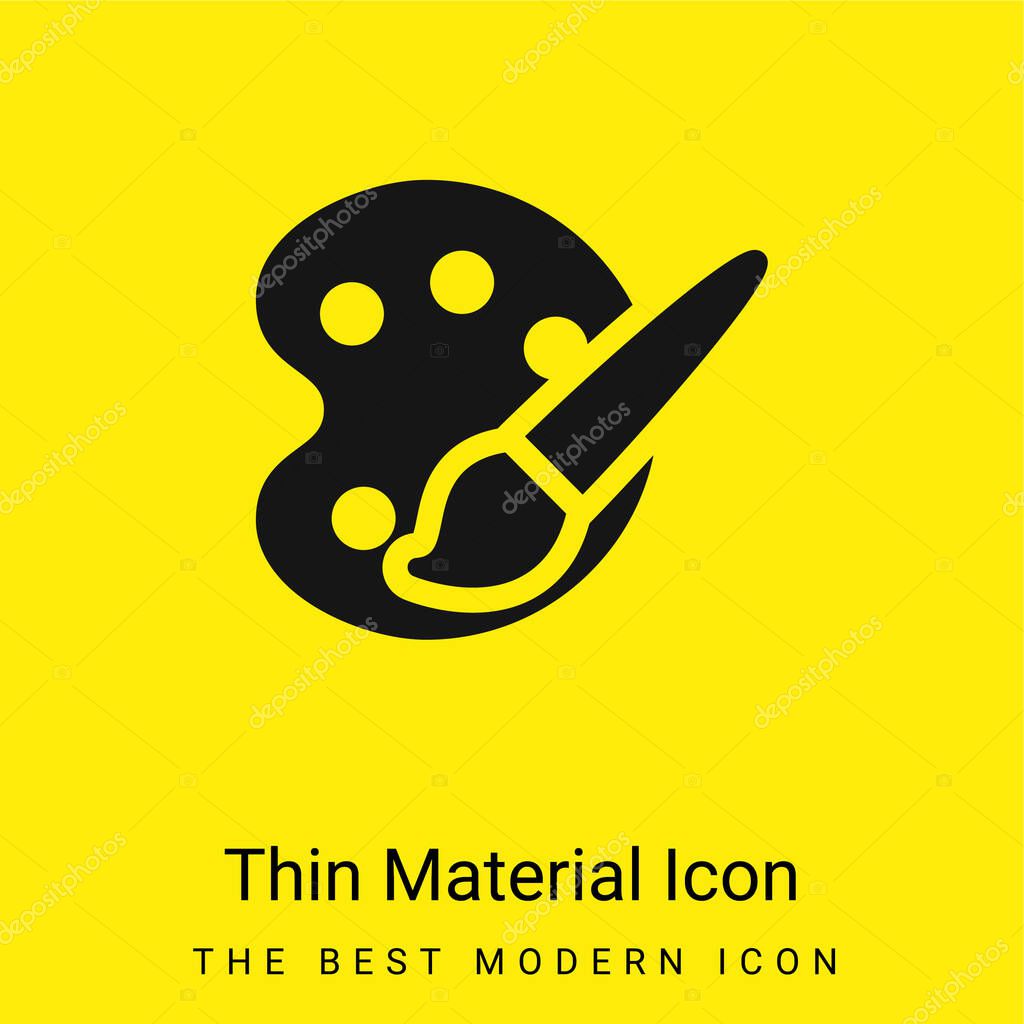 Art Palette minimal bright yellow material icon