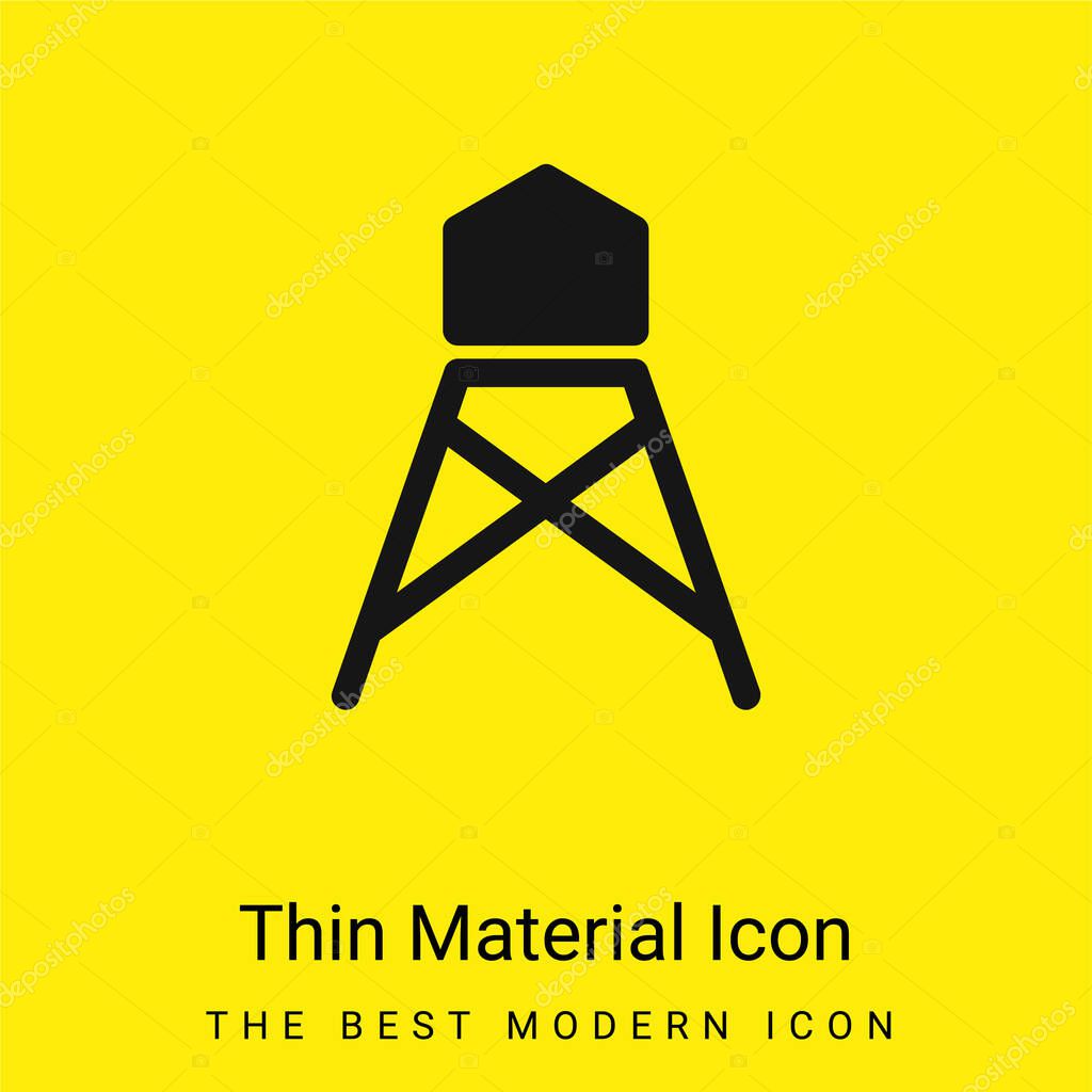 Big Water Tank minimal bright yellow material icon