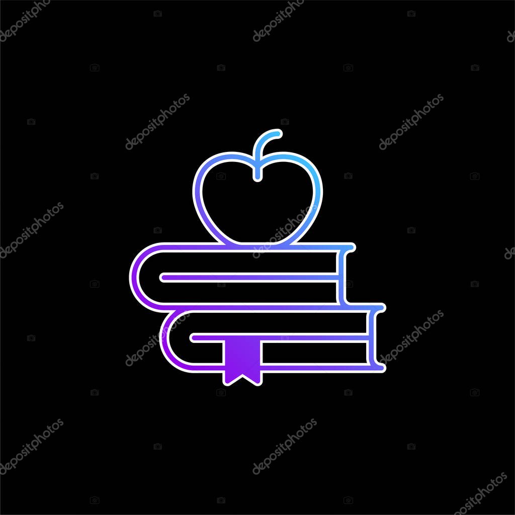 Book blue gradient vector icon