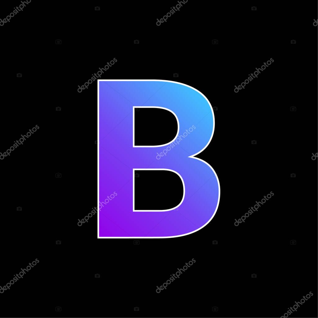Bold blue gradient vector icon