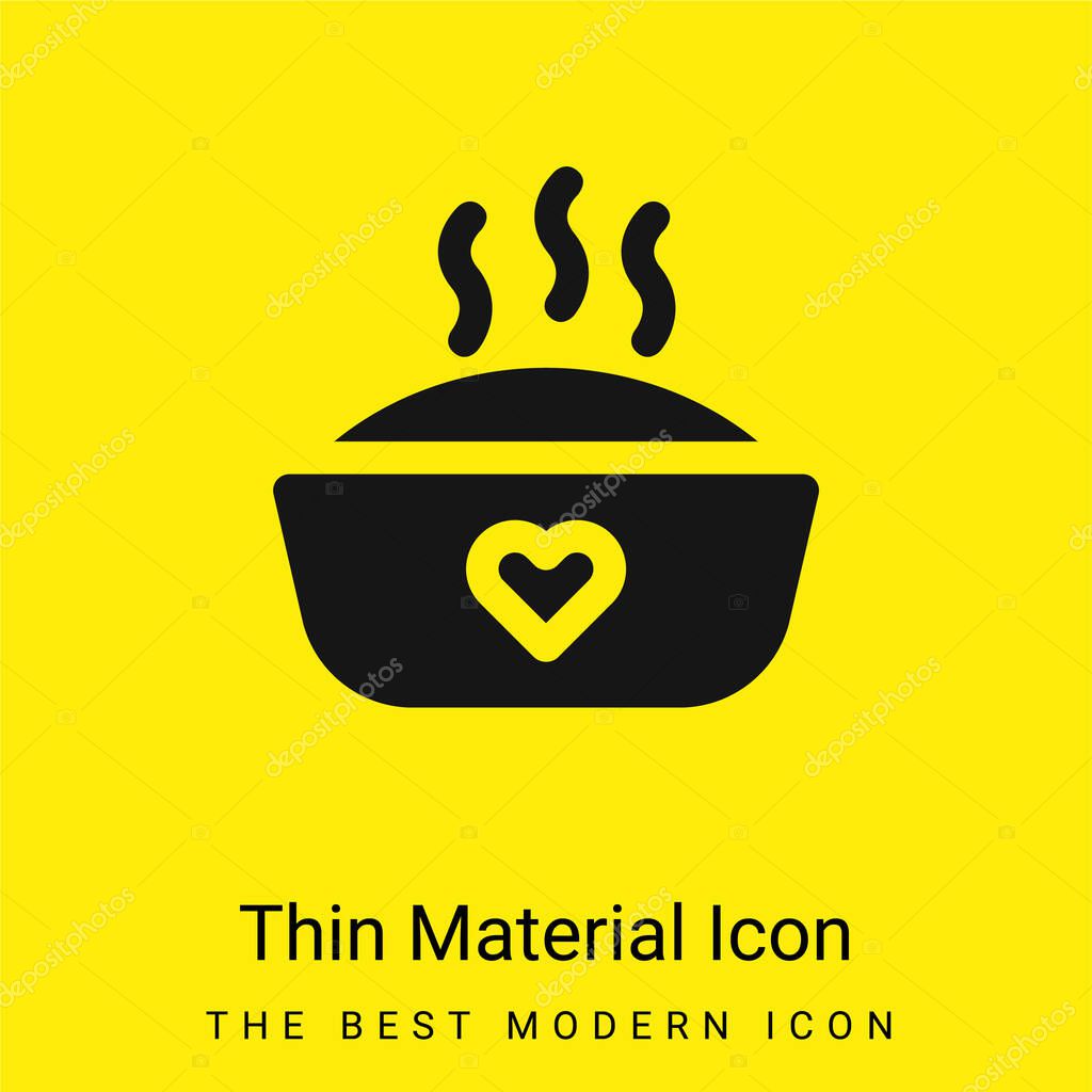 Baby Food minimal bright yellow material icon