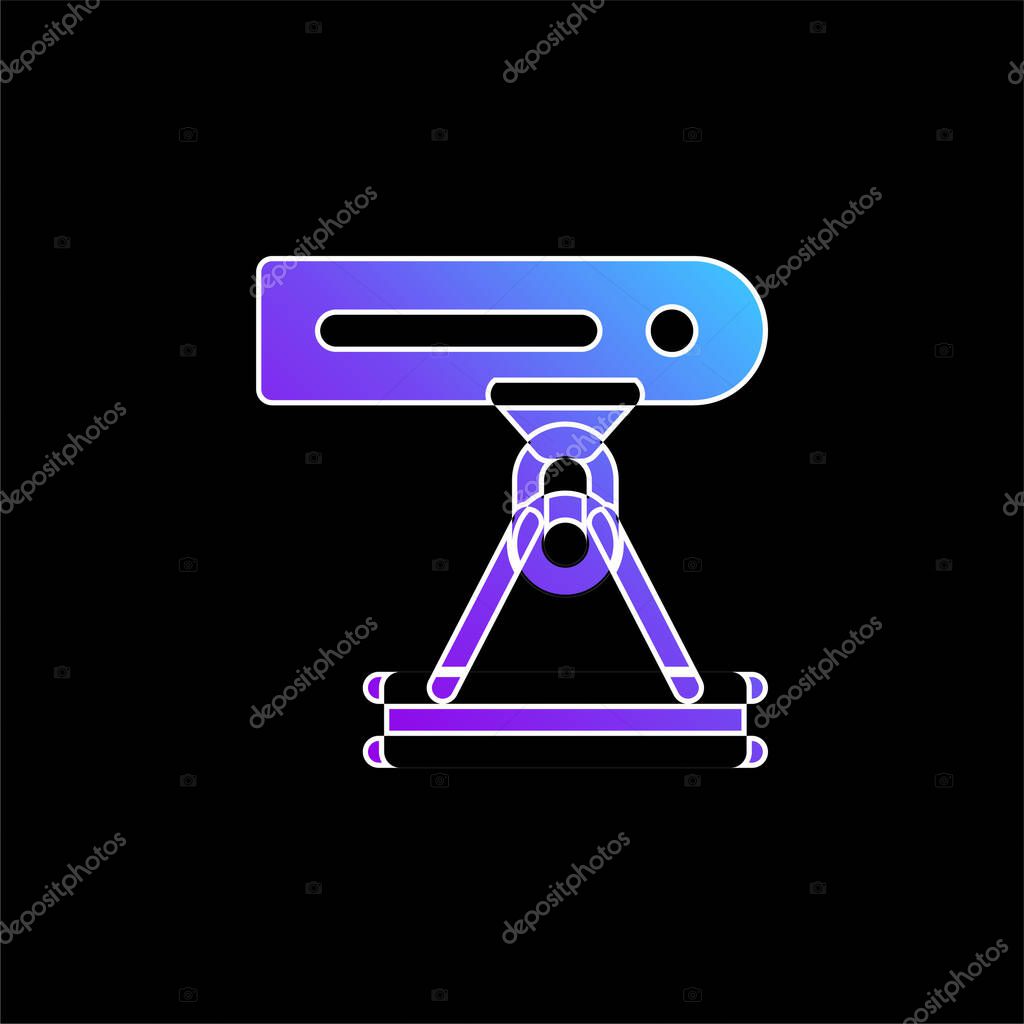 Beam blue gradient vector icon