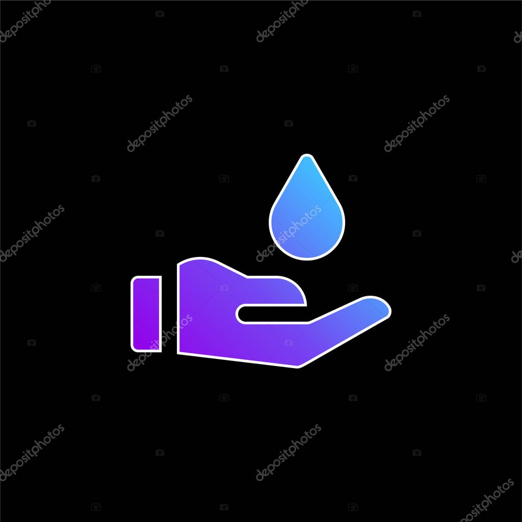 Blood Donation blue gradient vector icon