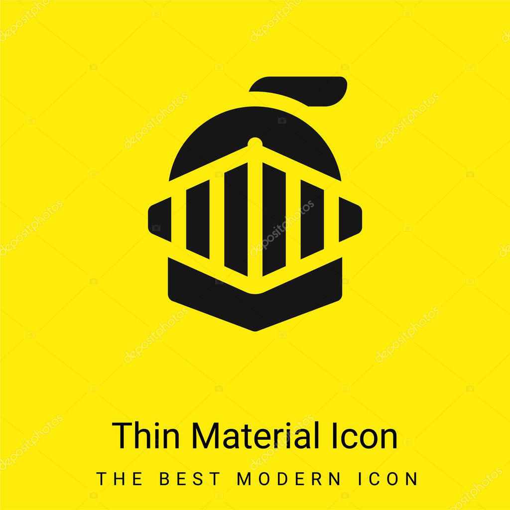 Armor minimal bright yellow material icon