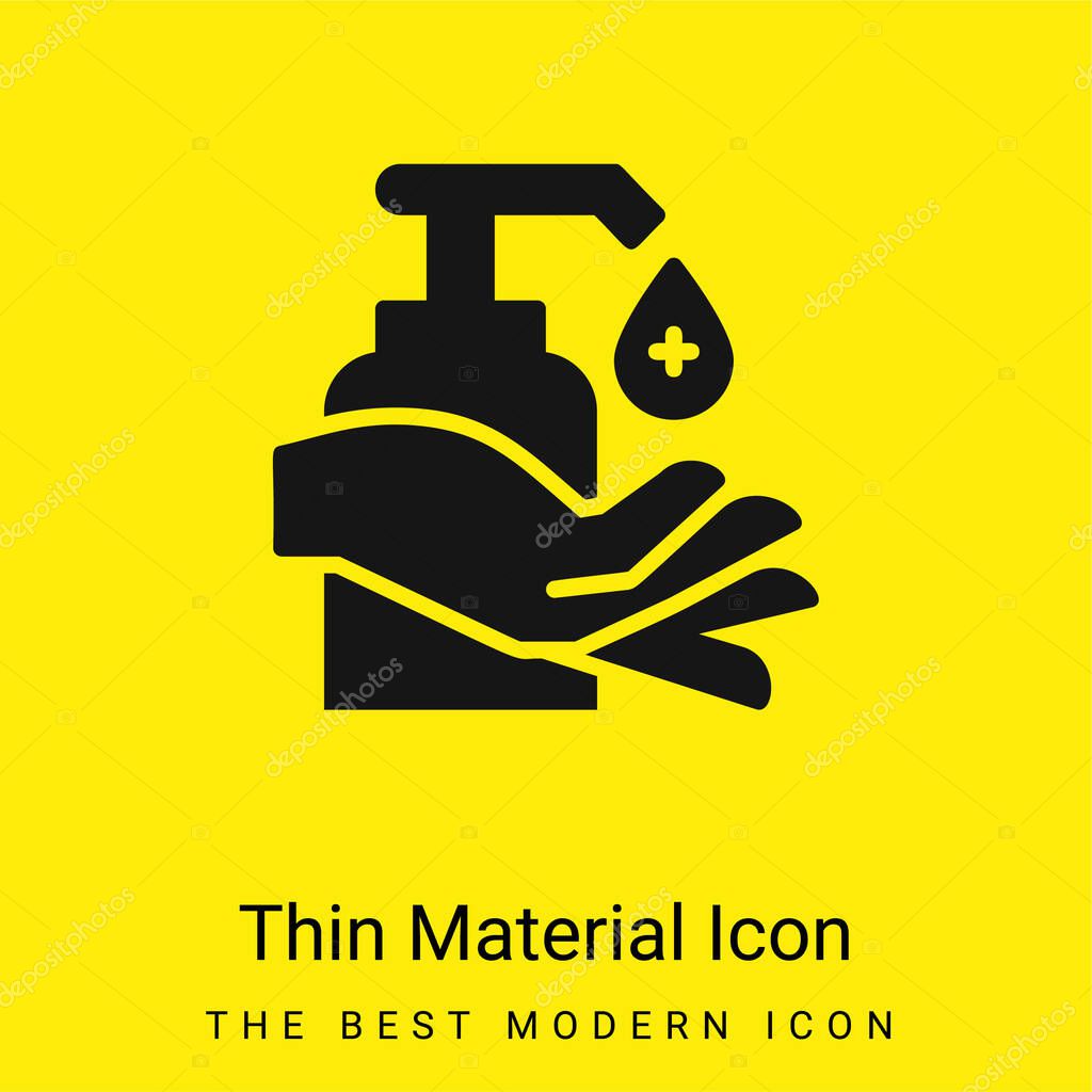 Alcohol minimal bright yellow material icon