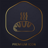 Logo nebo ikona prémie zlaté čáry