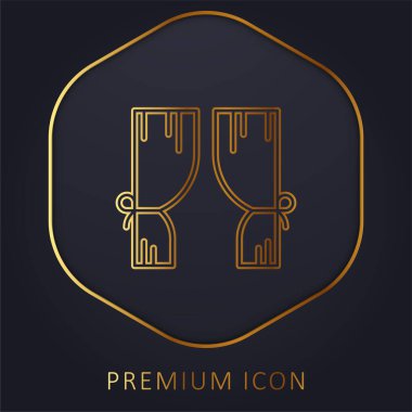 Altın çizgi prim logosunu ya da simgesini gizler