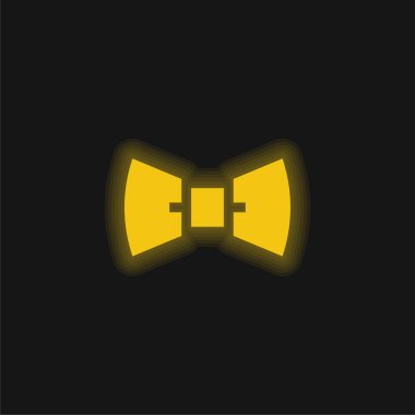 Papyon sarı parlak neon simgesi